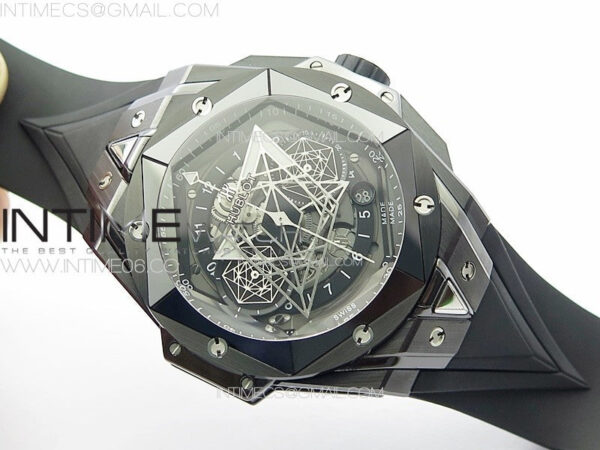 Big Bang Sang Bleu II Black Ceramic ZF Best Edition on Black Rubber Strap A1240 – Bild 2