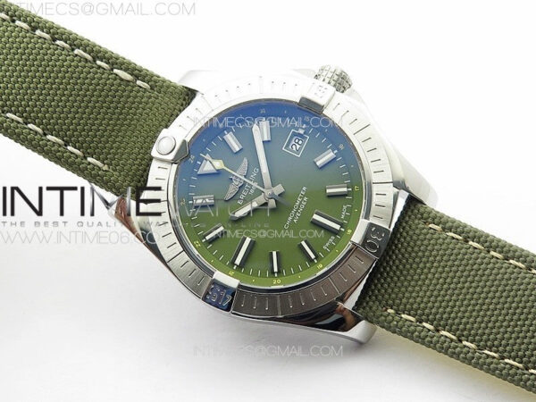 Avenger Automatic 43mm SS B50 Best Edition Green Dial on Green Nylon Strap A2824 – Bild 2