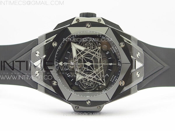 Big Bang Sang Bleu II Black Ceramic ZF Best Edition on Black Rubber Strap A1240 – Bild 3
