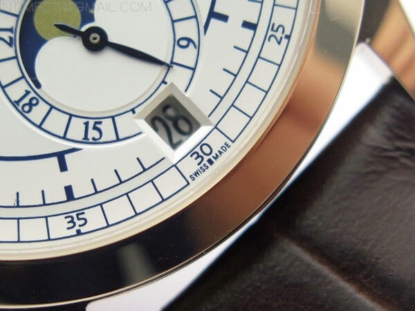 Annual Calendar Complications 5396 RG GRF Best Edition White dial Blue Markers on Brown leather strap A324 – Bild 6