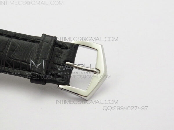 Calatrava 5227 SS Version  white Dial on Black Leather Strap Japanese MIYOTA 9015 PP324CS – Bild 7