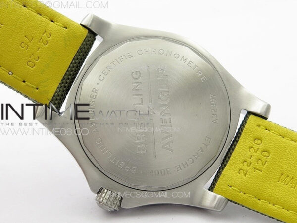 Avenger Automatic 43mm SS B50 Best Edition Green Dial on Green Nylon Strap A2824 – Bild 16