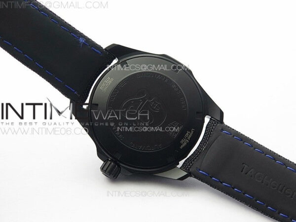 Aquaracer Calibre 5 PVD 41mm TARF 1:1 Best Edition Carbon/Blue Dial on Black Nylon Strap SW200 – Bild 17