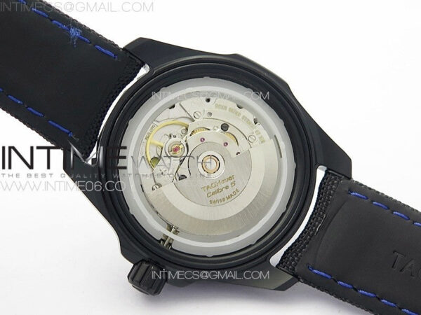 Aquaracer Calibre 5 PVD 41mm TARF 1:1 Best Edition Carbon/Blue Dial on Black Nylon Strap SW200 – Bild 19