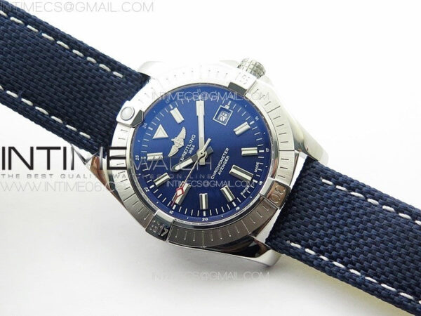 Avenger Automatic 43mm SS B50 Best Edition Blue Dial on Blue Nylon Strap A2824 – Bild 2