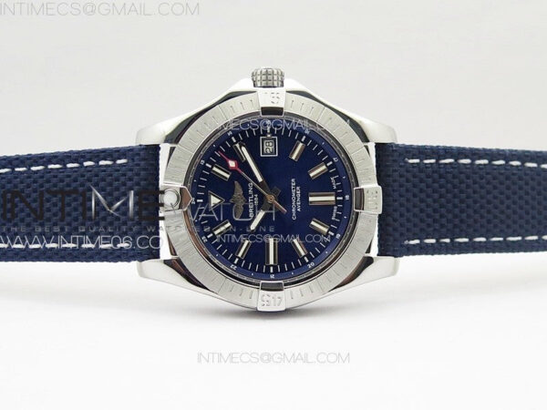 Avenger Automatic 43mm SS B50 Best Edition Blue Dial on Blue Nylon Strap A2824 – Bild 3