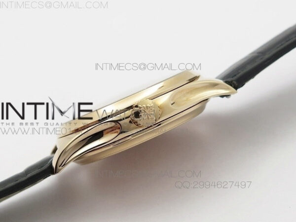 Calatrava 5227 BP Version RG Black Dial on Black Leather Strap Japanese MIYOTA 9015 PP324CS – Bild 5