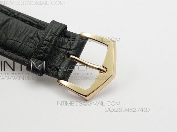 Calatrava 5227 BP Version RG Black Dial on Black Leather Strap Japanese MIYOTA 9015 PP324CS – Bild 7