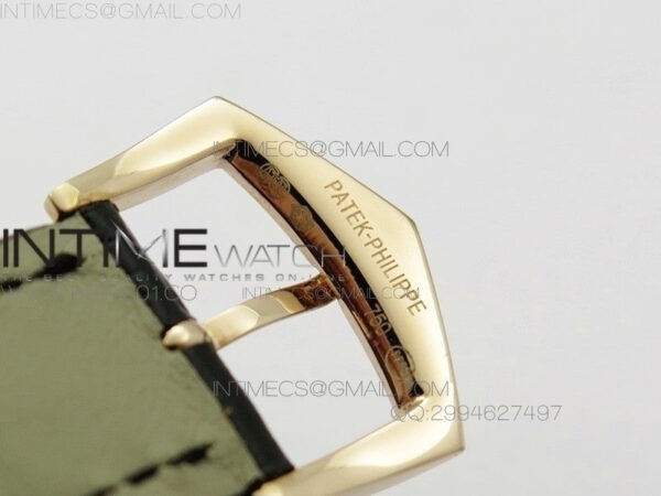 Calatrava 5227 BP Version RG Black Dial on Black Leather Strap Japanese MIYOTA 9015 PP324CS – Bild 8