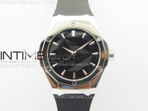 Classic Fusion Orlinski SS B50F 1:1 Best Edition Black Faceted Dial on Black Rubber Strap A2892