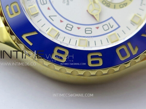 YachtMaster II 116688 Blue Ceramic Bezel YG KF 1:1 Best Edition White Dial on YG Bracelet A7750 – Bild 9