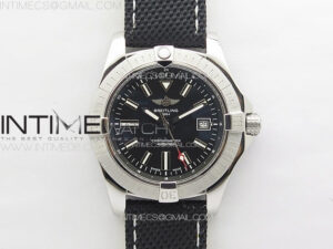 Avenger Automatic 43mm SS B50 Best Edition Black Dial on Black Nylon Strap A2824