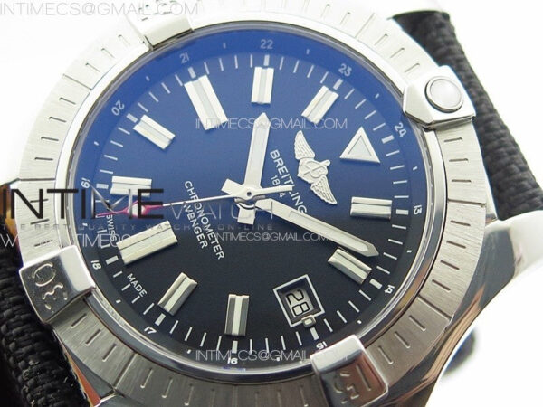 Avenger Automatic 43mm SS B50 Best Edition Black Dial on Black Nylon Strap A2824 – Bild 4