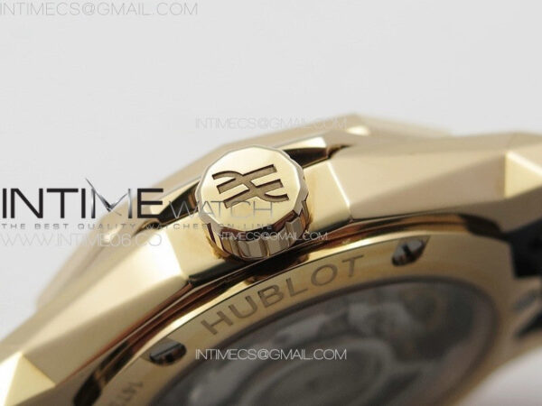 Big BangClassic Fusion Orlinski RG APSF 1:1 Best Edtion Facetd Black Dial on Black Rubber Strap A2892 to HUB1100 – Bild 10