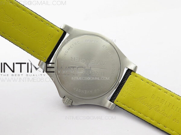 Avenger Automatic 43mm SS B50 Best Edition Black Dial on Black Nylon Strap A2824 – Bild 15