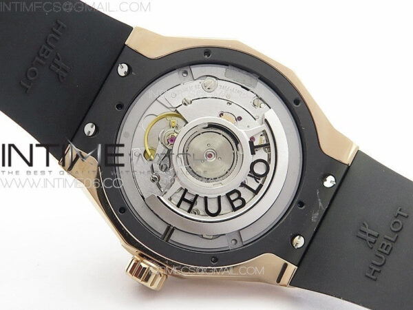 Big BangClassic Fusion Orlinski RG APSF 1:1 Best Edtion Facetd Black Dial on Black Rubber Strap A2892 to HUB1100 – Bild 20