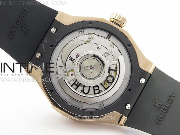 Big BangClassic Fusion Orlinski RG APSF 1:1 Best Edtion Facetd Black Dial on Black Rubber Strap A2892 to HUB1100 – Bild 21