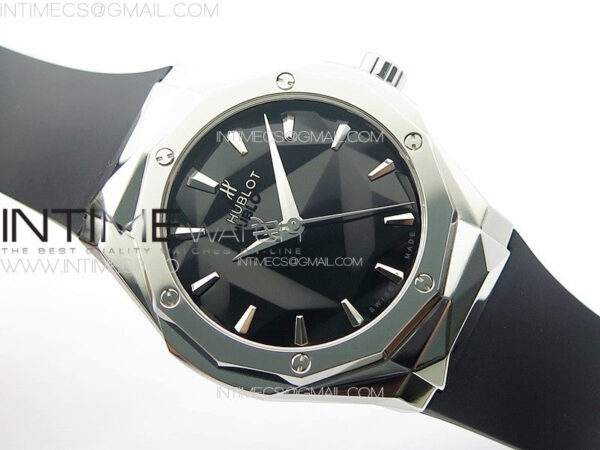 Big Bang Classic Fusion Orlinski SS APSF 1:1 Best Edtion Black Faceted Dial on Black Rubber Strap A2892 to HUB1100 – Bild 2