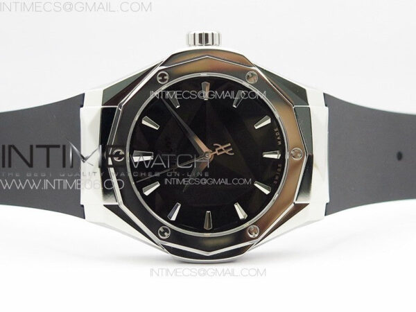 Big Bang Classic Fusion Orlinski SS APSF 1:1 Best Edtion Black Faceted Dial on Black Rubber Strap A2892 to HUB1100 – Bild 3