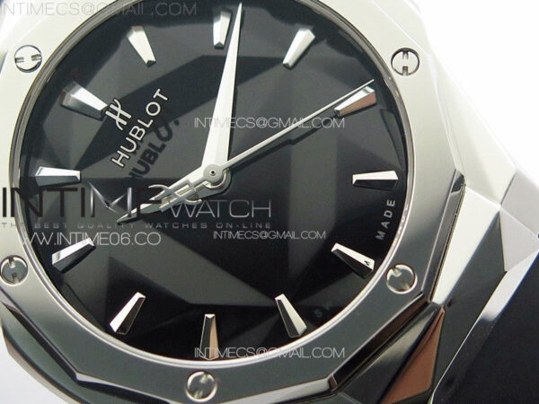 Big Bang Classic Fusion Orlinski SS APSF 1:1 Best Edtion Black Faceted Dial on Black Rubber Strap A2892 to HUB1100 – Bild 5