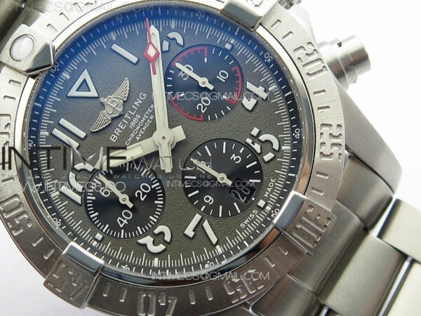 Avenger Chrono SS 369 Subdial B50 Gray Dial on SS Bracelet A7750 – Bild 5