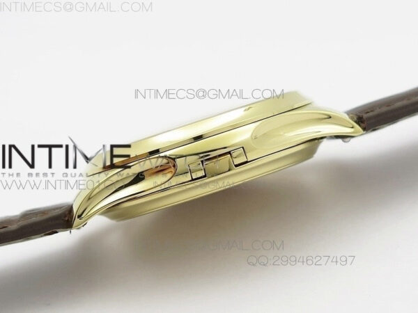 Calatrava 5227 BP Version YG White Dial on Brown Leather Strap Japanese MIYOTA 9015 PP324CS – Bild 6
