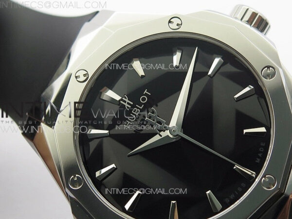 Big Bang Classic Fusion Orlinski SS APSF 1:1 Best Edtion Black Faceted Dial on Black Rubber Strap A2892 to HUB1100 – Bild 8