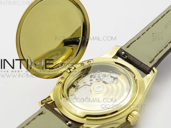 Calatrava 5227 BP Version YG White Dial on Brown Leather Strap Japanese MIYOTA 9015 PP324CS – Bild 11