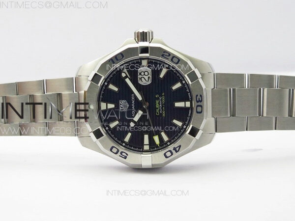 Aquaracer Calibre 5 44mm TARF 1:1 Best Edition Blue Dial SS Bezel on SS Bracelet SW200 – Bild 3