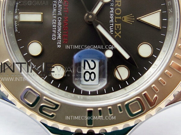 Yacht-Master 126621 904L/RG C+F 1:1 Best Edition Brown Dial On 904L/RG Bracelet VR3235 – Bild 17