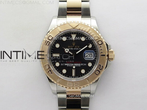 Yacht-Master 126621 904L/RG C+F 1:1 Best Edition Black Dial On 904L/RG Bracelet VR3235