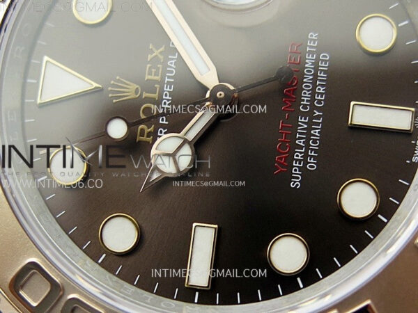 Yacht-Master 126621 904L/RG C+F 1:1 Best Edition Brown Dial On 904L/RG Bracelet VR3235 – Bild 19