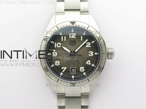Autavia WBE5116 42mm SS TAR 1:1 Best Edition Gray Dial on SS Bracelet SW200