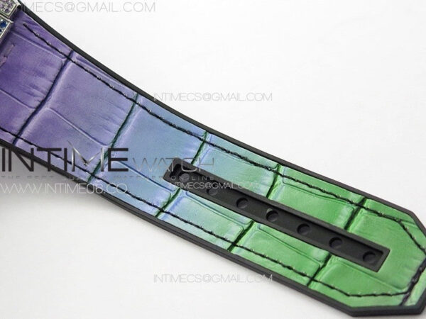 Big Bang Unico Rainbow King SS 45mm ZF 1:1 Best Edition on Rainbow Gummy Strap A1242 – Bild 20
