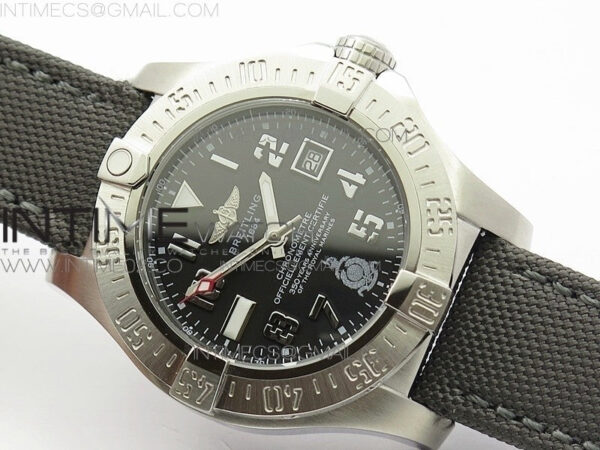 Avenger II Seawolf 350 Years SS 1:1 Best Edition Black Dial On Nylon Strap A2836 – Bild 2