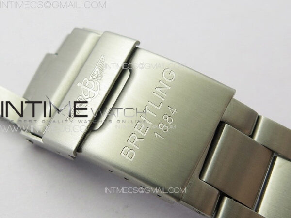 Avenger Chrono SS White Second hand B50 Blue Dial on SS Bracelet A7750 – Bild 15