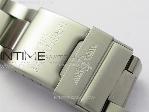 Avenger Chrono SS White Second hand B50 Blue Dial on SS Bracelet A7750 – Bild 16