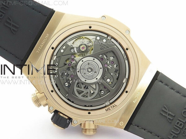 Big Bang Unico Rainbow King RG 45mm ZF 1:1 Best Edition on Rainbow Gummy Strap A1242 – Bild 26