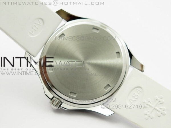 Aquanaut Jumbo SS 1:1 Best Edition White Dial on White Rubber Strap Ronda Quartz – Bild 3