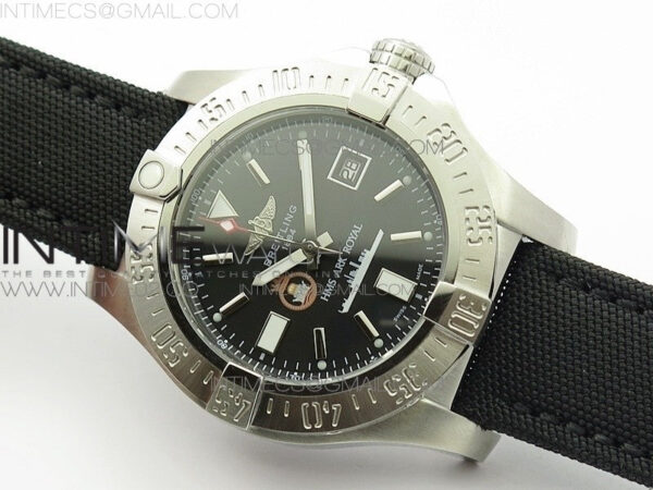 Avenger II Seawolf HMS ARK Royal SS 1:1 Best Edition Black Dial On Nylon Strap A2836 – Bild 2