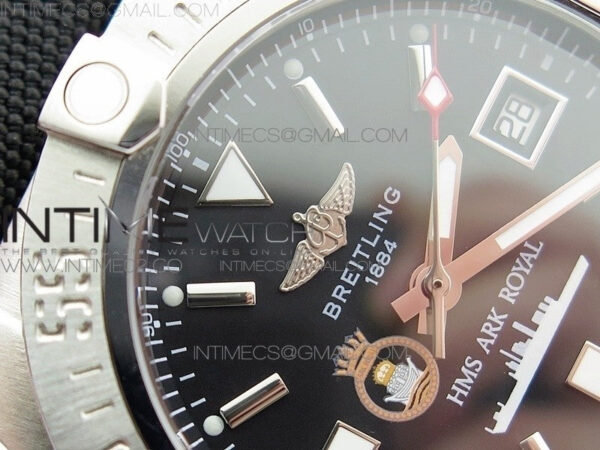 Avenger II Seawolf HMS ARK Royal SS 1:1 Best Edition Black Dial On Nylon Strap A2836 – Bild 6