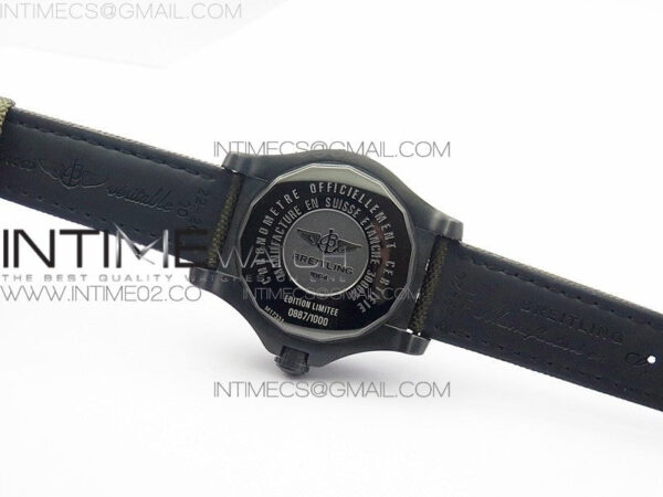 Avenger II Seawolf DLC V2 Best Black Dial Numeral Markers Yellow Second Hand on Black Strap A2836(Free Brown Leather Strap – Bild 10
