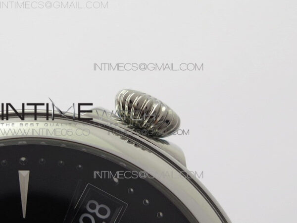 Calatrava 5153G SS ZF 1:1 Best Edition Black textured dial on Black Leather Strap A324CS – Bild 11