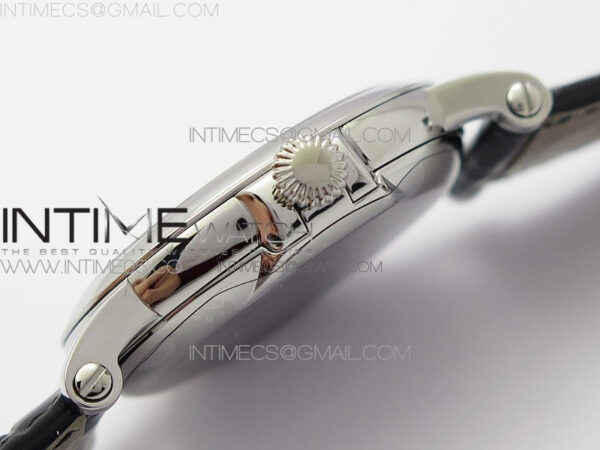 Calatrava 5153G SS ZF 1:1 Best Edition Black textured dial on Black Leather Strap A324CS – Bild 12
