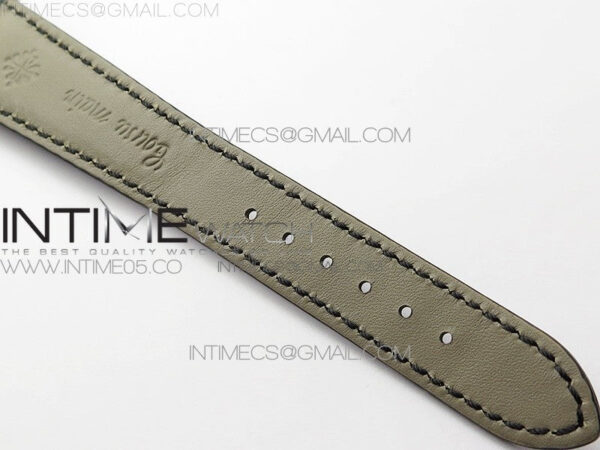 Calatrava 5153G SS ZF 1:1 Best Edition Black textured dial on Black Leather Strap A324CS – Bild 21