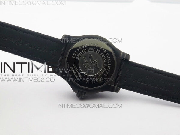 Avenger II Seawolf DLC V2 Best Edition Black CF Dial on Black Strap A2836(Free Brown Leather Strap) – Bild 10