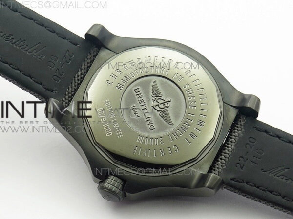 Avenger II Seawolf DLC V2 Best Edition Black CF Dial on Black Strap A2836(Free Brown Leather Strap) – Bild 11