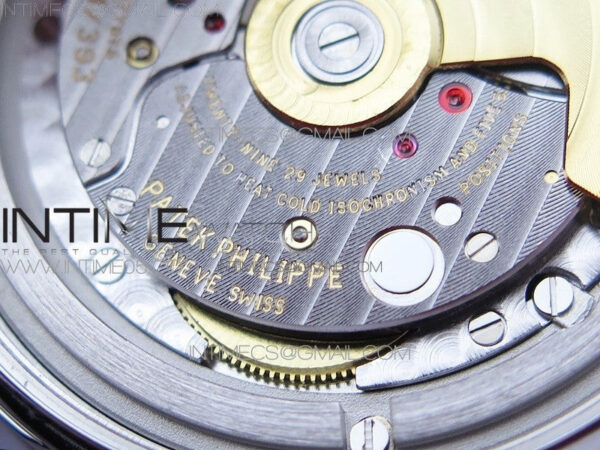 Calatrava 5298P-012 SS T Crystal Bezel ZF 1:1 Best Edition Black Dial on Black Leather Strap A324CS – Bild 28