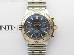 Chronomat B01 42mm SS/RG TF 1:1 Best Edition Blue Dial on SS Bracelet A7750