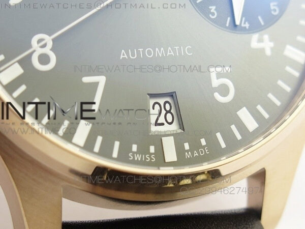 Big Pilot IW500917 ZF 1:1 RG Best Edition on Brown Leather Strap A521111 – Bild 7